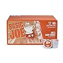 Basic Joe Light Roast Coffee Pods - 80 Count | Smooth Single Serve K-Cup Compatible Pods | 100% Arabica | Mild Everyday Coffee | Made in USA