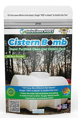 Solutions HOCL Power Clean with HOCL Cistern Tank Cleaner - Cistern Tank Bomb Cleaning Super Cleans your Cistern (100 Gram - Treats 5,000 Gallons)