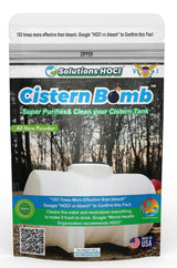 Solutions HOCL Power Clean with HOCL Cistern Tank Cleaner - Cistern Tank Bomb Cleaning Super Cleans your Cistern (100 Gram - Treats 5,000 Gallons)