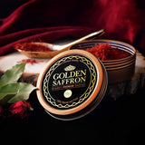 Golden Saffron, Finest Pure Premium All Red Saffron Threads, Grade A+ Super Negin, Non-GMO Verified. For Tea, Paella, Rice, Desserts, Golden Milk