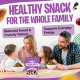 Tidbit Healthy Trail Mix Nuts Mix with Yogurt Cranberries, Yogurt Raisins, Dried Papaya, Pineapple, Banana Chips, Black Raisins & Almond - Tropical