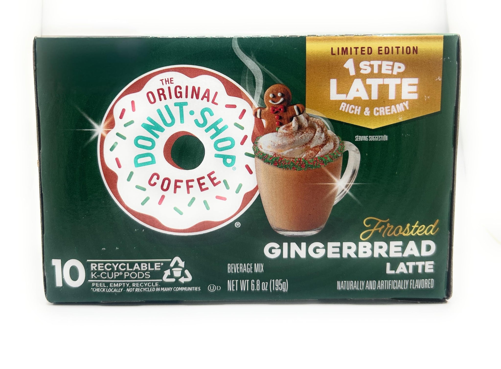 The Original Donut Shop Coffee Frosted Gingerbread Latte Single Serve Pods 10 count - 1 box