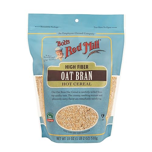 Bob's Red Mill Cereal Oat Bran, 18-Ounce (Pack of 4)