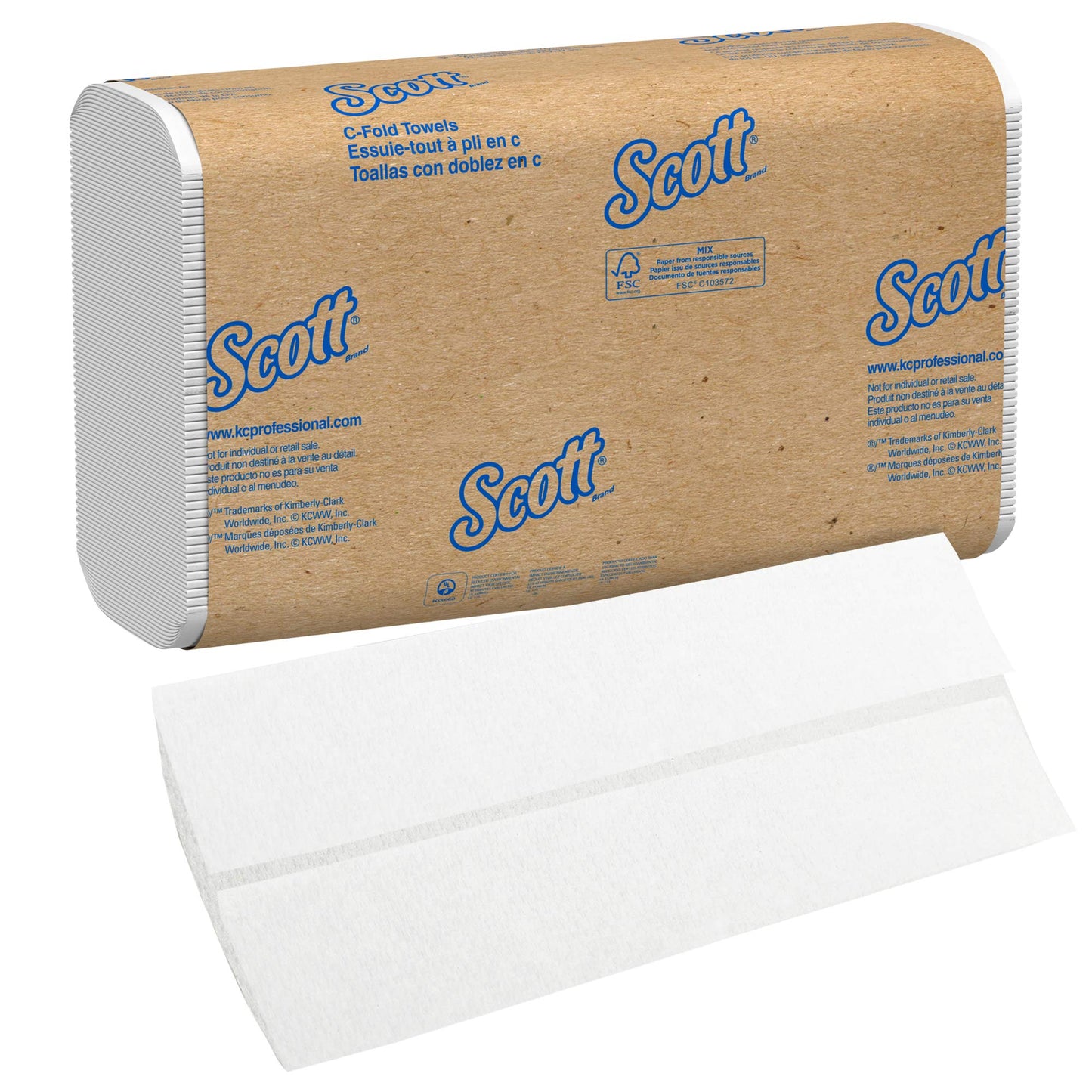 Scott C-Fold Hand Paper Towels - 150 Towels per Pack [Set of 9]