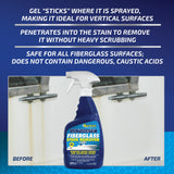 STAR BRITE Ultimate Fiberglass Stain Remover - Easy-to-Use Marine Grade Solution to Eliminate Tough Rust, Leaf & Waterline Stains for Boats and More