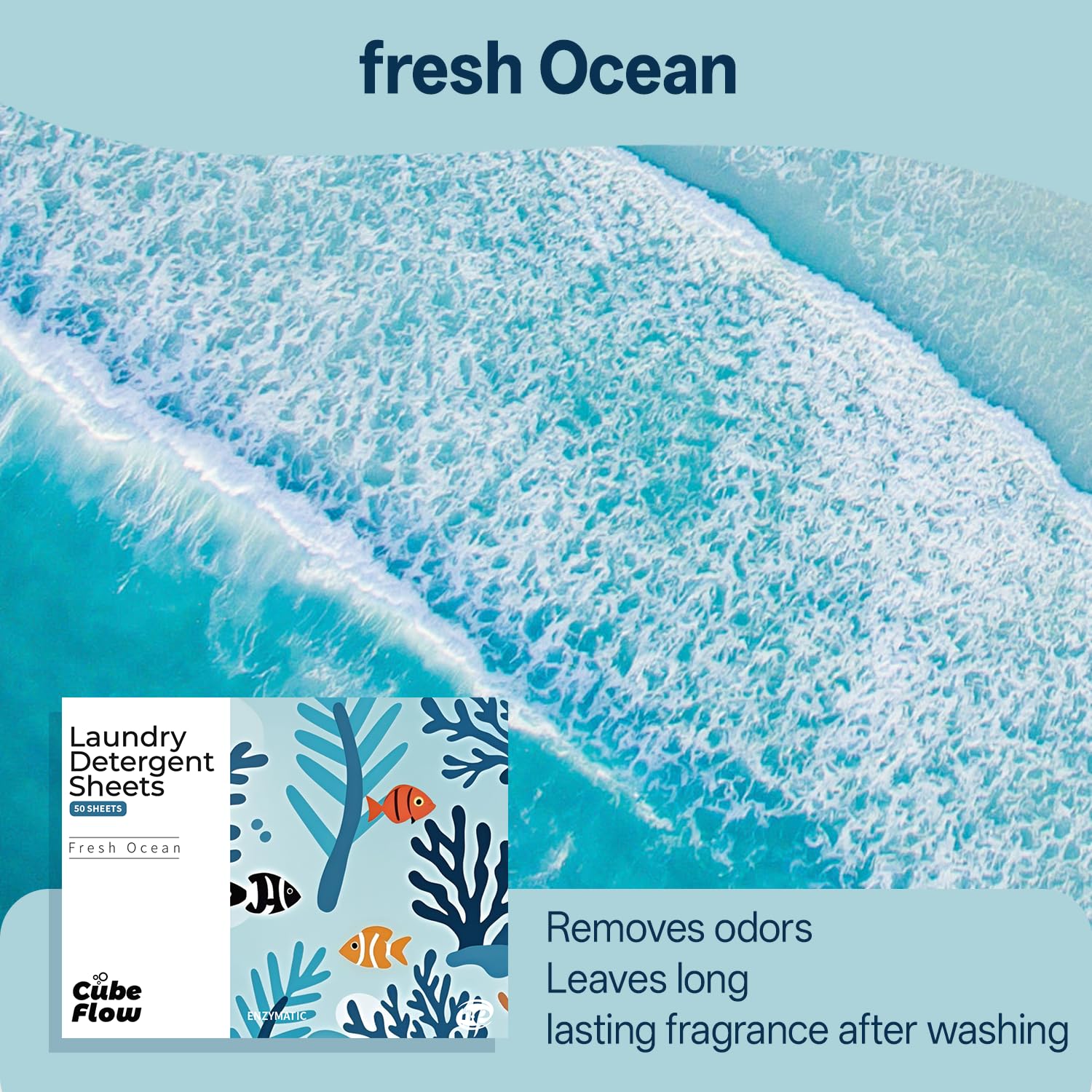 Laundry Detergent Sheets, Ebony Rose Scent - 100 Loads | 72-hour long lasting fragrance, Eco Friendly Sheets | Pre-Measured, Liquidless for Deep Clean