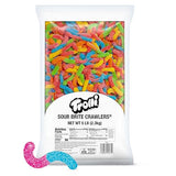 Trolli Sour Brite Crawlers Candy, Gummy Worms Sour Candy, 5 Pound Bulk Bag