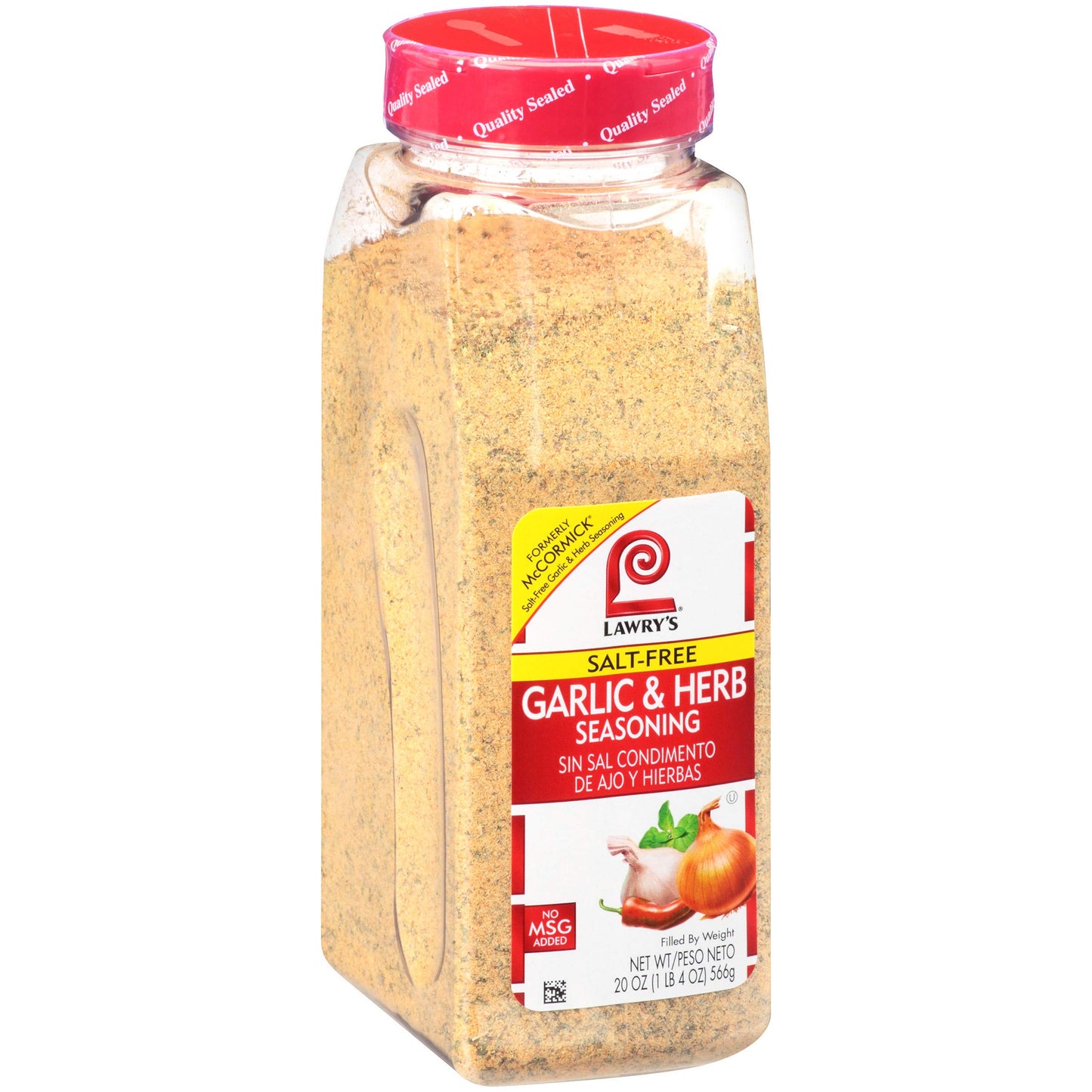Lawry's Garlic & Herb Seasoning, 20 oz - One 20 Ounce Container of Garlic and Herb Seasoning Blend of Garlic, Rosemary, Basil, and Citrus Perfect