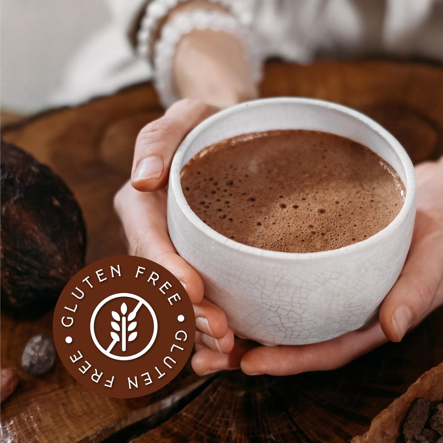 Roots Circle Unsweetened Cocoa Powder | Rich Dark Chocolate Flavor, Perfect for Baking, Smoothies, and Hot Cocoa | Premium Quality, Easy Mixing, Gluten-Free, Kosher | Bulk 1 Pack of 14oz