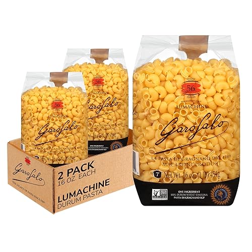Garofalo - Premium Durum Wheat Semolina Lumachine Pasta, Italian Made, Bronze-Drawn, Al-Dente, One-Ingredient Pasta (2 pack)