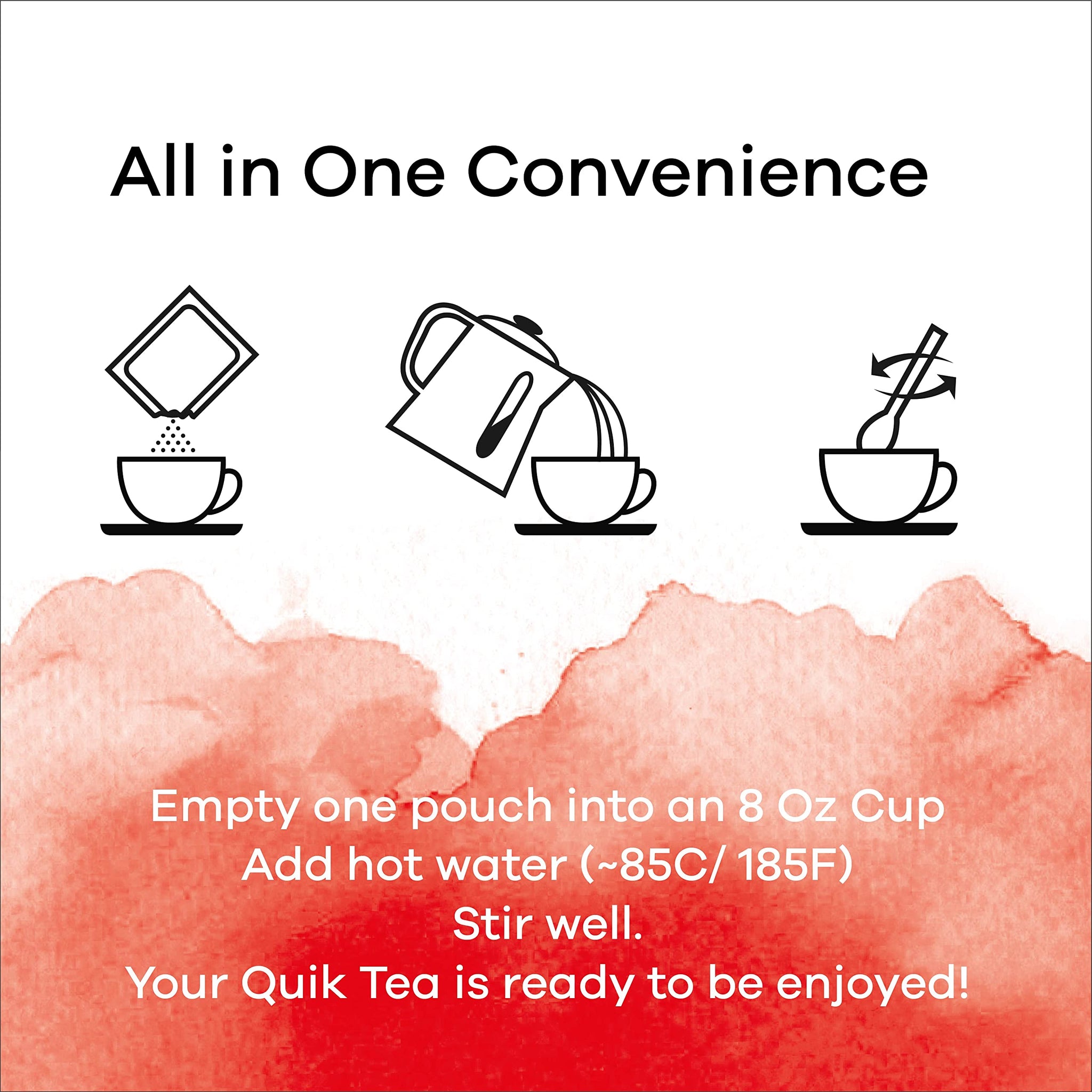 Quik Tea Masala Spiced Chai - 10 Pouches (Pack of 3 for a Total of 30 Pouches)