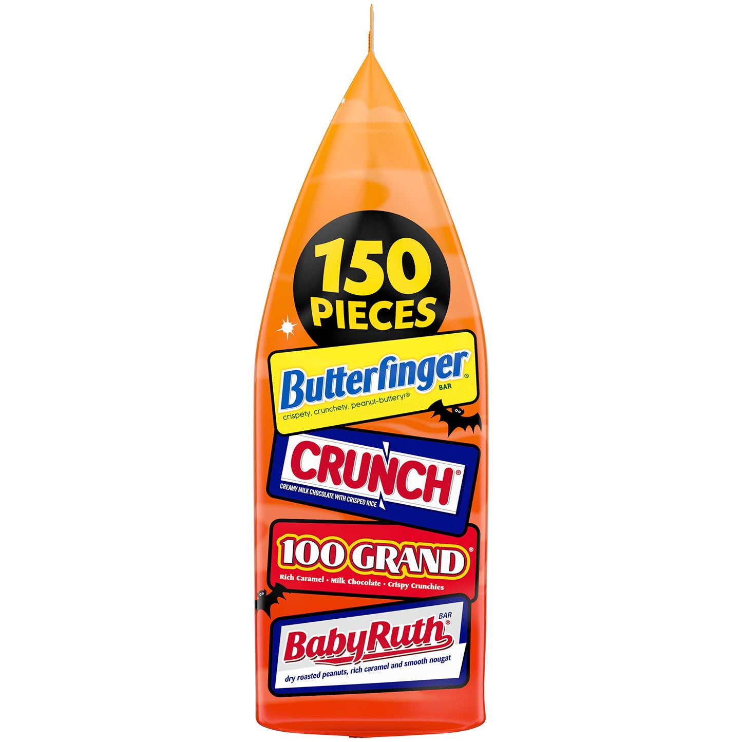Butterfinger & Co. Bulk Chocolate-y Halloween Candy Bag, Mini and Fun Size Mix of 100 Grand, Butterfinger, Crunch & Baby Ruth for Trick or Treat Bags