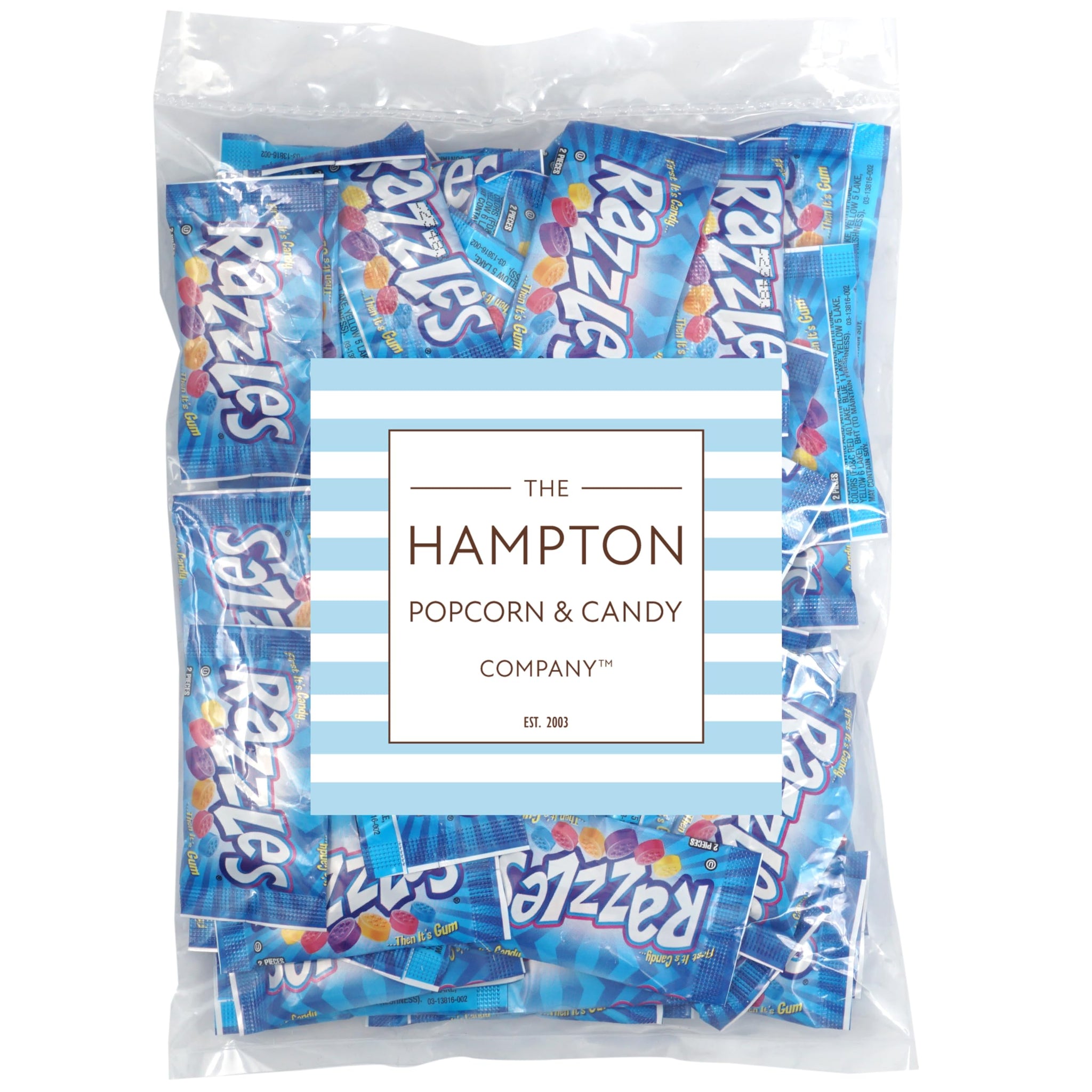 Razzles Candy Gum, 60 Pack, 2 Pieces Per Pack Of Candy Then It's Gum, Fruit Flavors