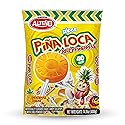 Alteño (Alteno) Super Piña Loca Pineapple Chili Lollipops, Mexican Style Spicy Hard Candy, Individually Wrapped, 40 Count