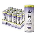 Benny Blackberry Yuzu Sparkling Clean Energy Drink | 80mg Natural Caffeine Yerba Mate | Lion's Mane & Ginseng | 1g Sugar, 5 Calories | No Artificial