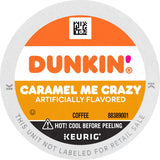 Dunkin’ Caramel Me Crazy Flavored Coffee, 10 Keurig K-Cup Pods