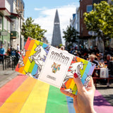 OmNom BIG! Caramel + Milk "Pride Bar" | Icelandic Bean To Bar Chocolate by OMNOM CHOCOLATE REYKJAVIK | 3 x 250g Bar