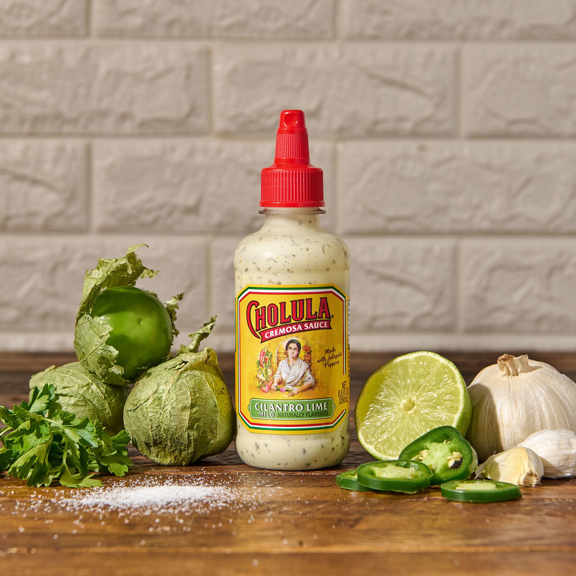 Cholula Cremosa Sauce, Cilantro Lime, Mild, 8.8 fl oz