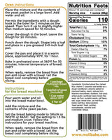 Molibake Multigrain Bread Mix - Premium All-Natural Baking Mix for Bread Machine and Oven - 15 oz - Gourmet Blend with Sunflower Seeds, Brown Flax, Pumpkin Seeds, Oat Flakes, Rye, Barley Malt, Wheat Bran - Easy-to-Use Bread Maker Mix for Homemade Baking