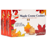 Turkey Hill Sugarbush 100% Pure Canadian Premium Maple Syrup Cream Filled Cookies - All-Natural Maple Leaf Shape Delicious Cookies, (2 Pack, Cream