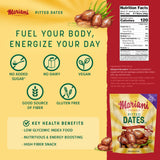 Mariani Dried Pitted Dates, 30oz Bag - Dried Dates Pitted No Sugar Added, No Dairy, Vegan, and Full of Fiber for Snacking, Cooking and Baking