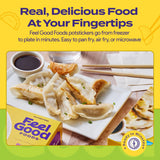 Feel Good Foods Vegetable Potstickers 10oz Frozen Dumplings with Tamari Dipping Sauce, Gluten Free
