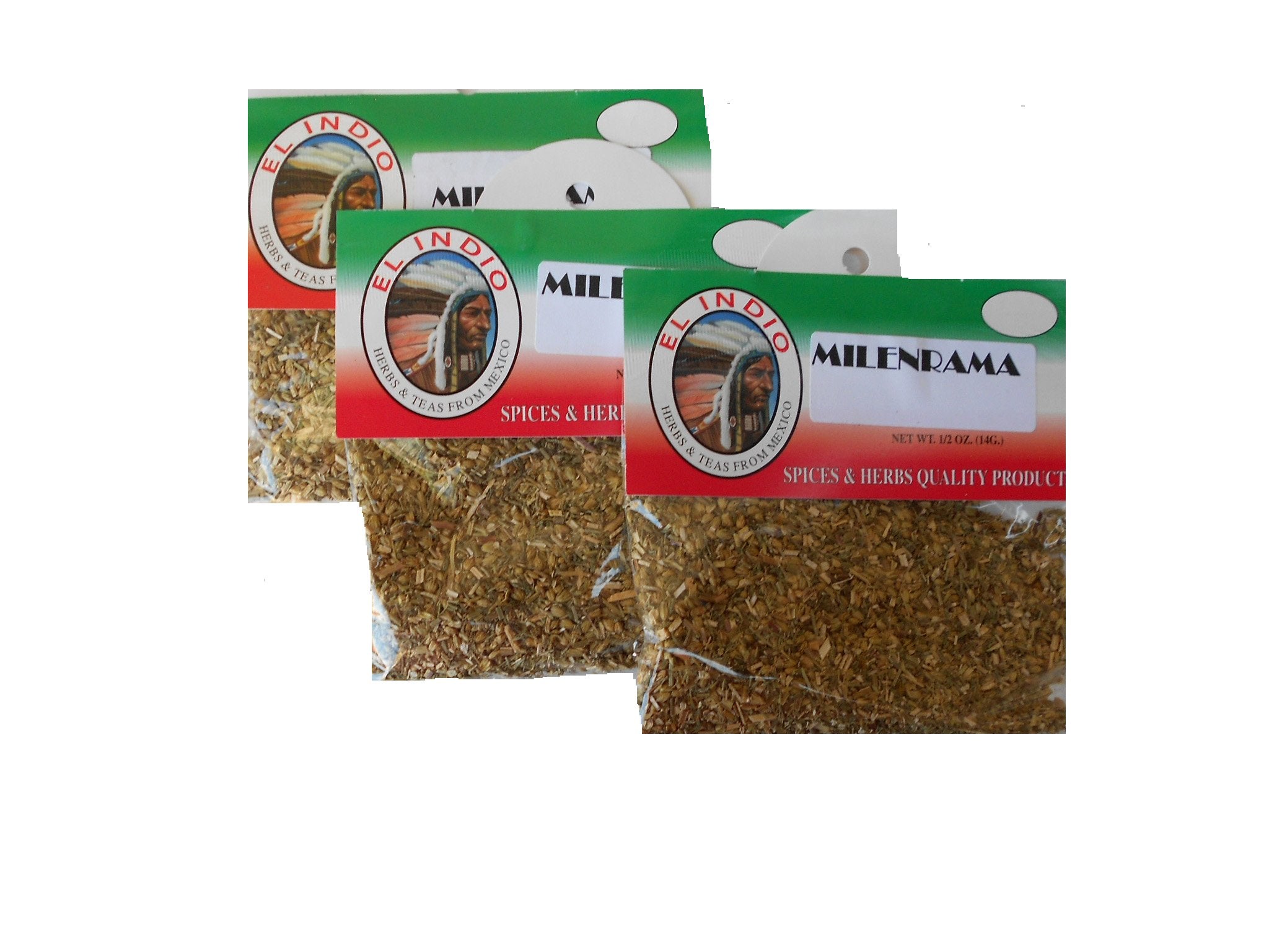Milenrama net wt 1/2 oz (14gr) 3-paxk