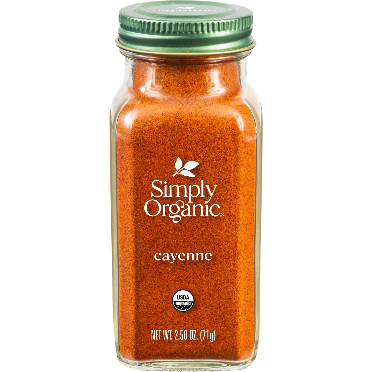 Simply Organic Cayenne Pepper, 2.50 Ounce, Pure, Organic Cayenne Peppers, No GMO's, Kosher Certified