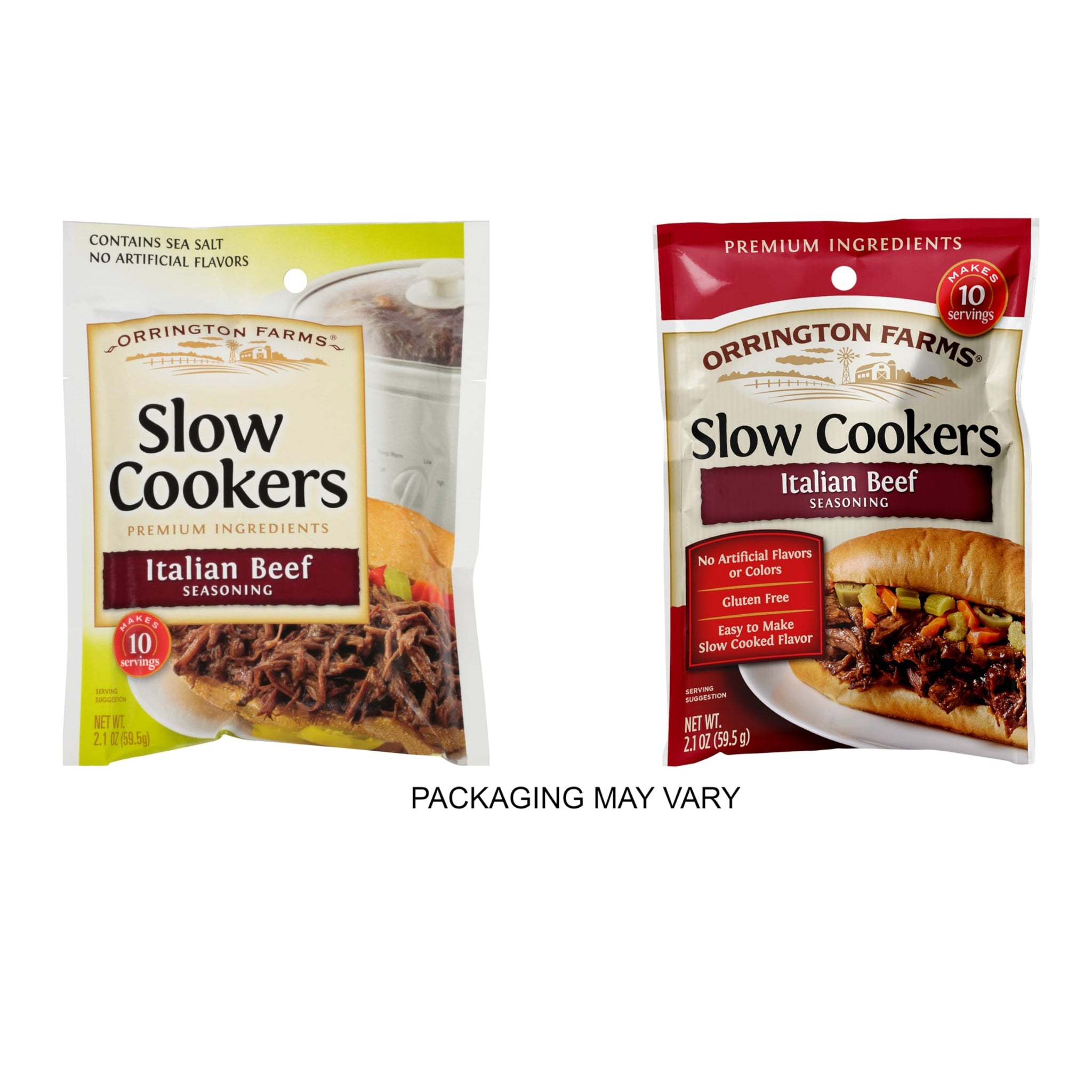 Orrington Farms Beef Slow Cooker Mix, Italian, 2.1 Ounce (Pack of 12)