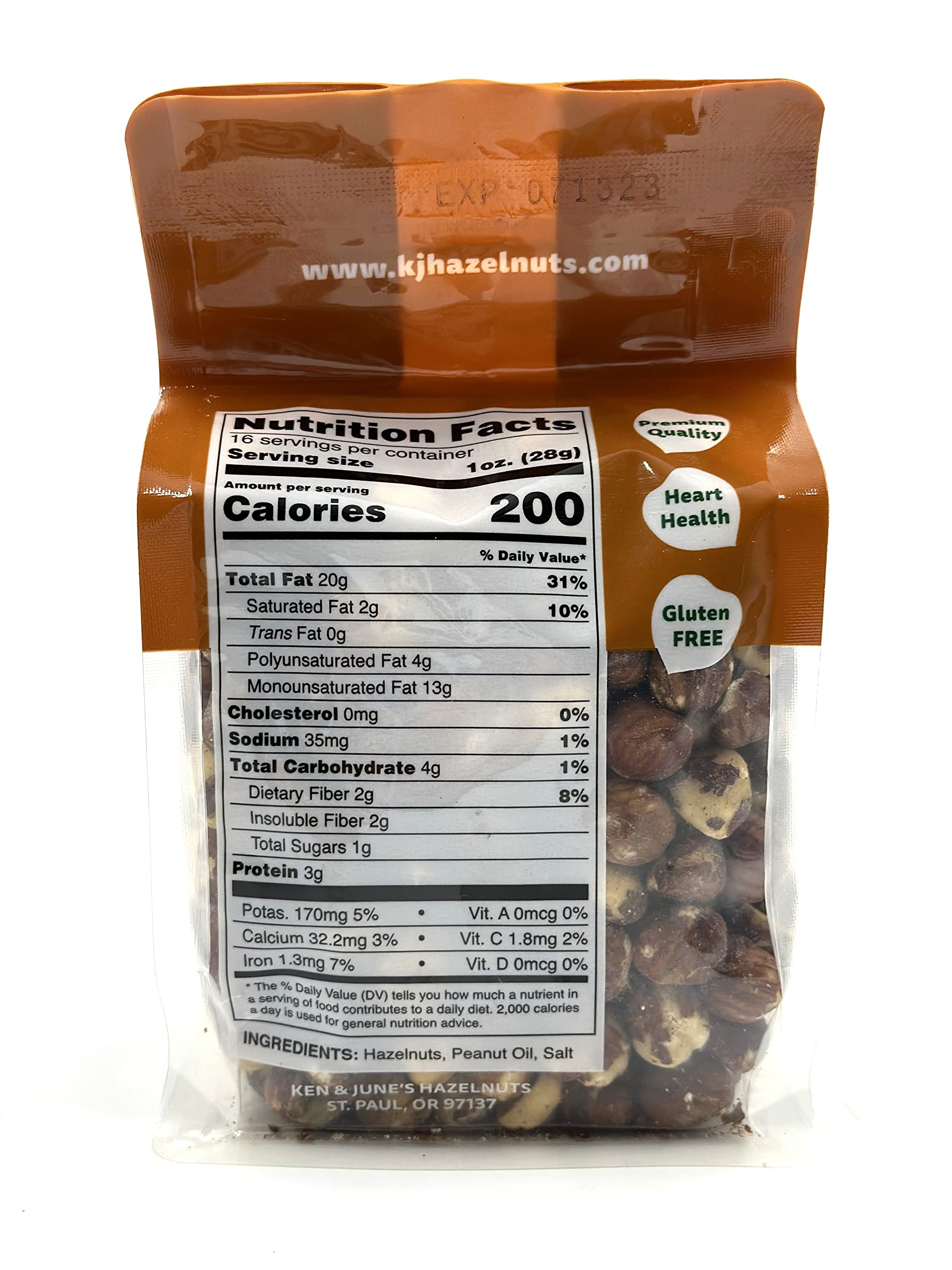 Roasted/Salted Hazelnut - 16 Oz Bag