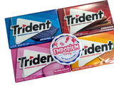 EMPORIUM CANDY TASTY TREATS FOR THE TUMMY Trident Gum Assortment - 1 Pack Each of Bubblegum Original Cinnamon Tropical Twist - 14 Pieces per Pack