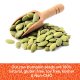Herbaila Pumpkin Seeds Raw Unsalted, 2 lbs. Pepitas Raw Pumpkin Seeds Unsalted, Pumpkin Seed, Shelled Pumpkin Seeds, Unsalted. All Natural, Non-GMO