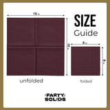 Party Solids Brown Dinner Napkins Disposable Everyday 50 Pcs 2 Ply Brown Napkins Disposable Paper Everyday For Parties & Party Supplies