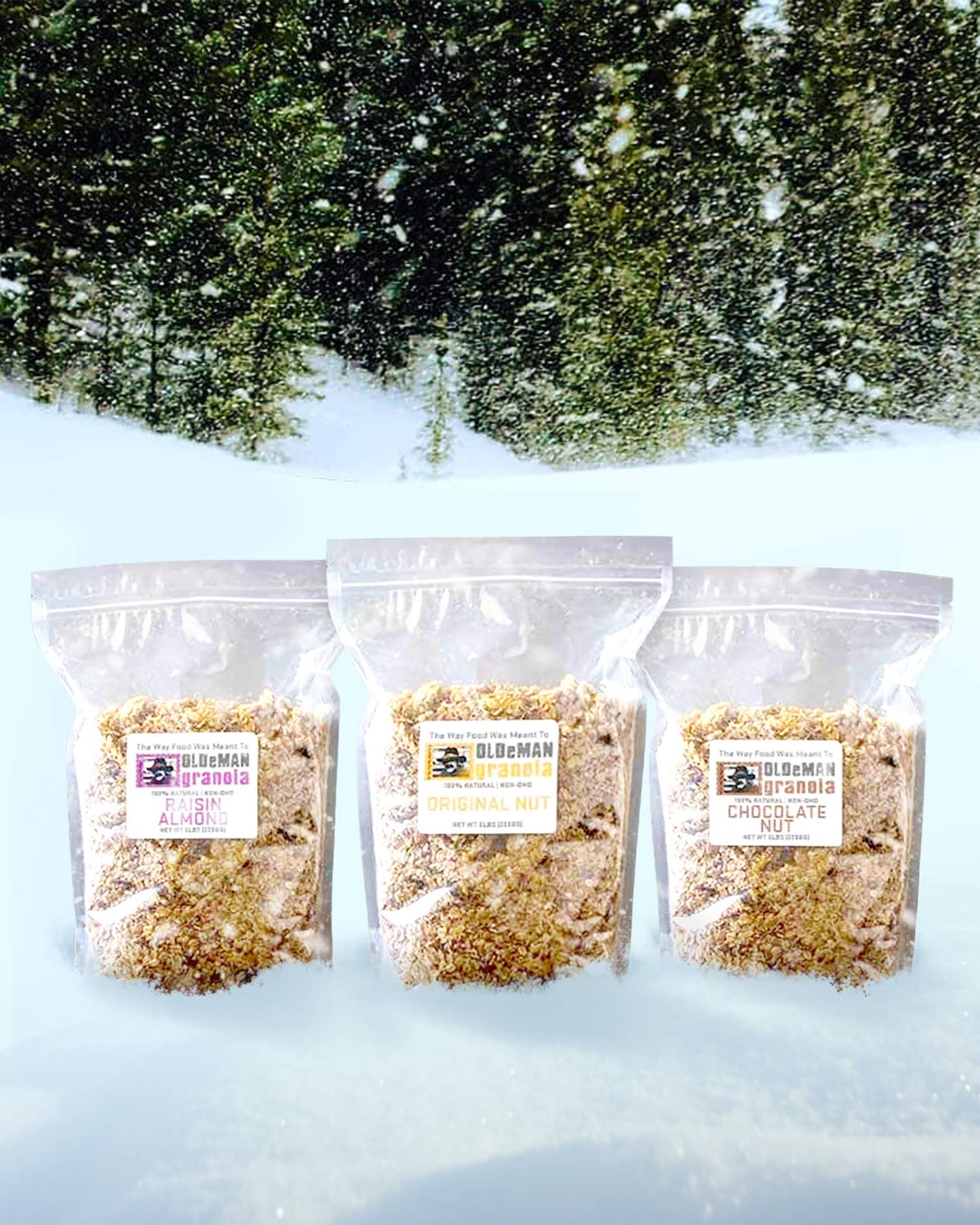 Olde Man Granola Gluten Free Granola - Non-GMO Healthy Granola Cereal - Soft Whole Grain Oats, Butter, Brown Sugar - Handmade in Colorado (Chocolate