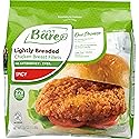Just Bare Chicken Lightly Breaded Spicy Breast Fillets | Fully Cooked |22 G Protein | Frozen |1.50 LB