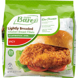 Just Bare Chicken Lightly Breaded Spicy Breast Fillets | Fully Cooked |22 G Protein | Frozen |1.50 LB