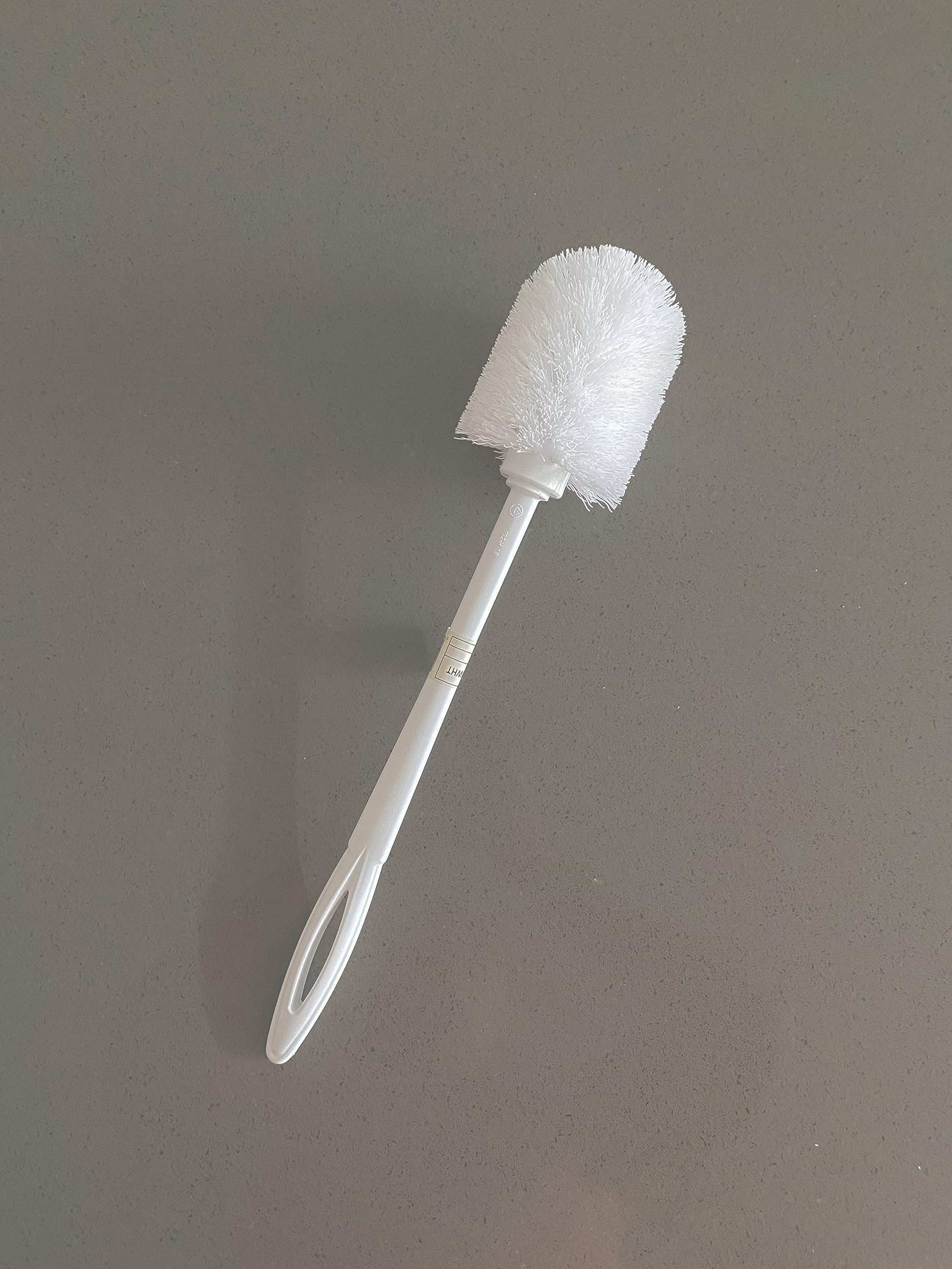 Rubbermaid Commercial Products 15" Toilet Brush, White, Toilet Bowl Brush for Bathroom, Professional/Janitorial Scrub Brush for Toilet