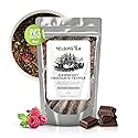 Nelson's Tea Raspberry Chocolate Truffle - Loose Leaf Black Tea with Raspberry Leaf, Chocolate Rooibos, Truffle Essence, Carob Beans, Hibiscus