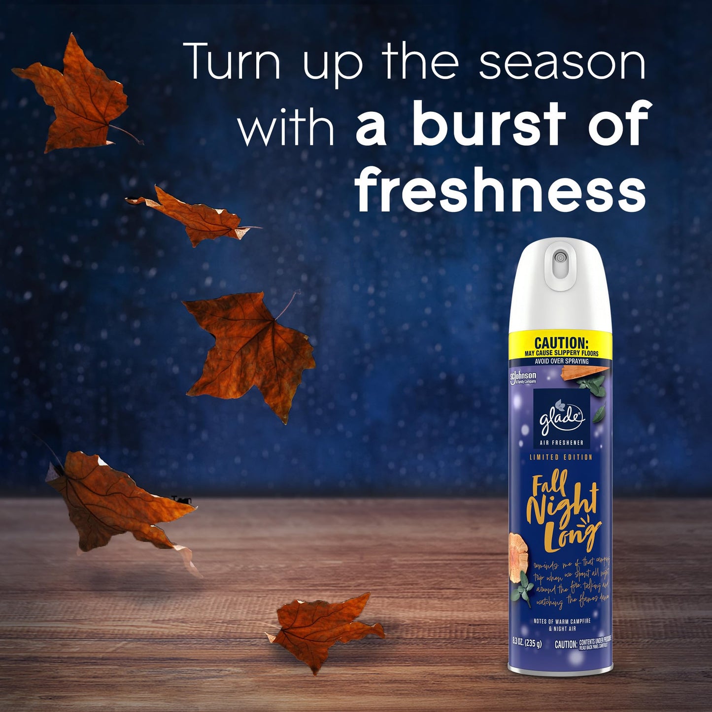 Glade Air Freshener Room Spray, Fall Night Long, 8.3 oz, 2 Count