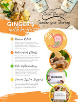 Sweet Therapy Ginger Chews Sugar Free - Sugar free ginger candy - Zero Sugar Candy - Healthy snacks - Calorie free candy - 1LB - Original flavor.