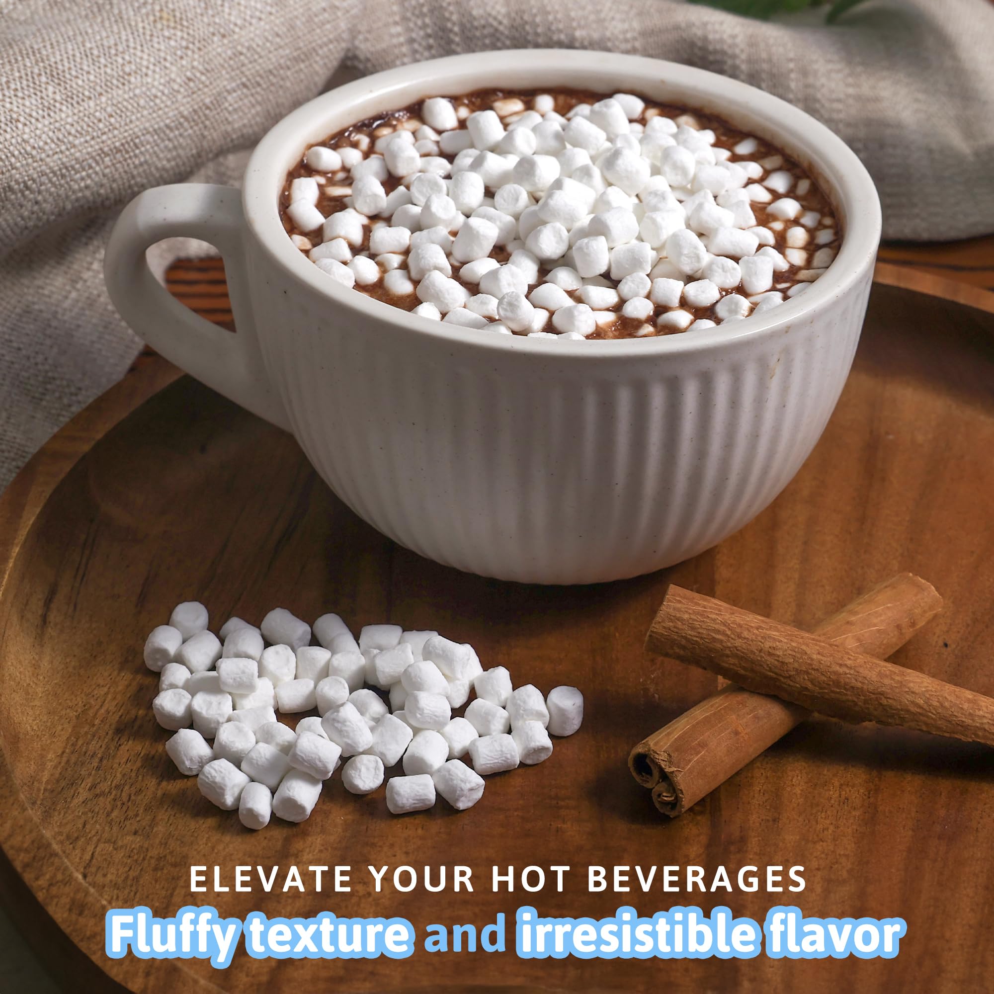 Palm and Plenty Dehydrated Marshmallow Bits | For Cereal, Hot Chocolate, Cocoa, Ice Cream and Desserts | Irresistible Sweet Treats for Snacking