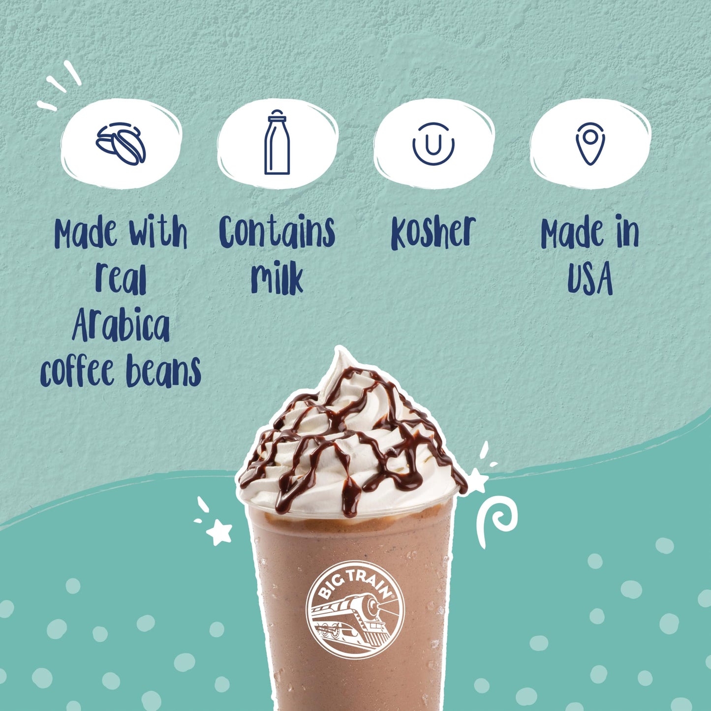Big Train Low Carb Vanilla Latte Blended Ice Coffee, 1.85 Pound (Pack of 2)