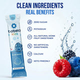 Bobelo Self Carbonating Hydration Packets | Low Calorie Drink Mix, Electrolytes Powder Packets | Keto Friendly, Sugar Free Water Enhancer | Soda