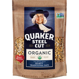 Quaker Steel Cut Oats, USDA Organic, Non GMO Project Verified, 20oz Resealable Bag