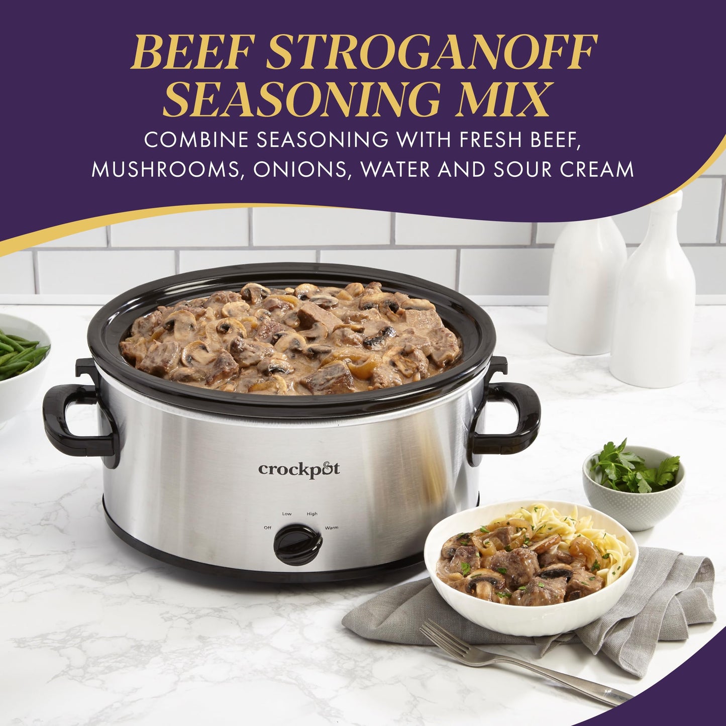 Crock-Pot Beef Stroganoff Seasoning Mix, 1.5 Ounce