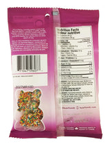 Huer Sprinkle Bears Gummies, Assorted Flavors, Rainbow Gummy Candy - 120g/4.2 oz