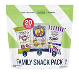 SkinnyPop Family SnackPack Original, Pirate's Booty and SkinnyPop Kettle, Gluten Free, Non-GMO, Vegan Popcorn, Healthy Snacks, 0.5oz Indivudlaly Sized