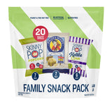 SkinnyPop Family SnackPack Original, Pirate's Booty and SkinnyPop Kettle, Gluten Free, Non-GMO, Vegan Popcorn, Healthy Snacks, 0.5oz Indivudlaly Sized