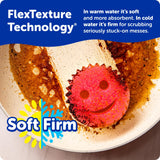 Scrub Daddy 6 Kitchen Sponges & 1 Daddy Caddy Dish Sponge Holder - BPA Free & Made with Polymer Foam - Stain & Odor Resistant, Scratch-Free
