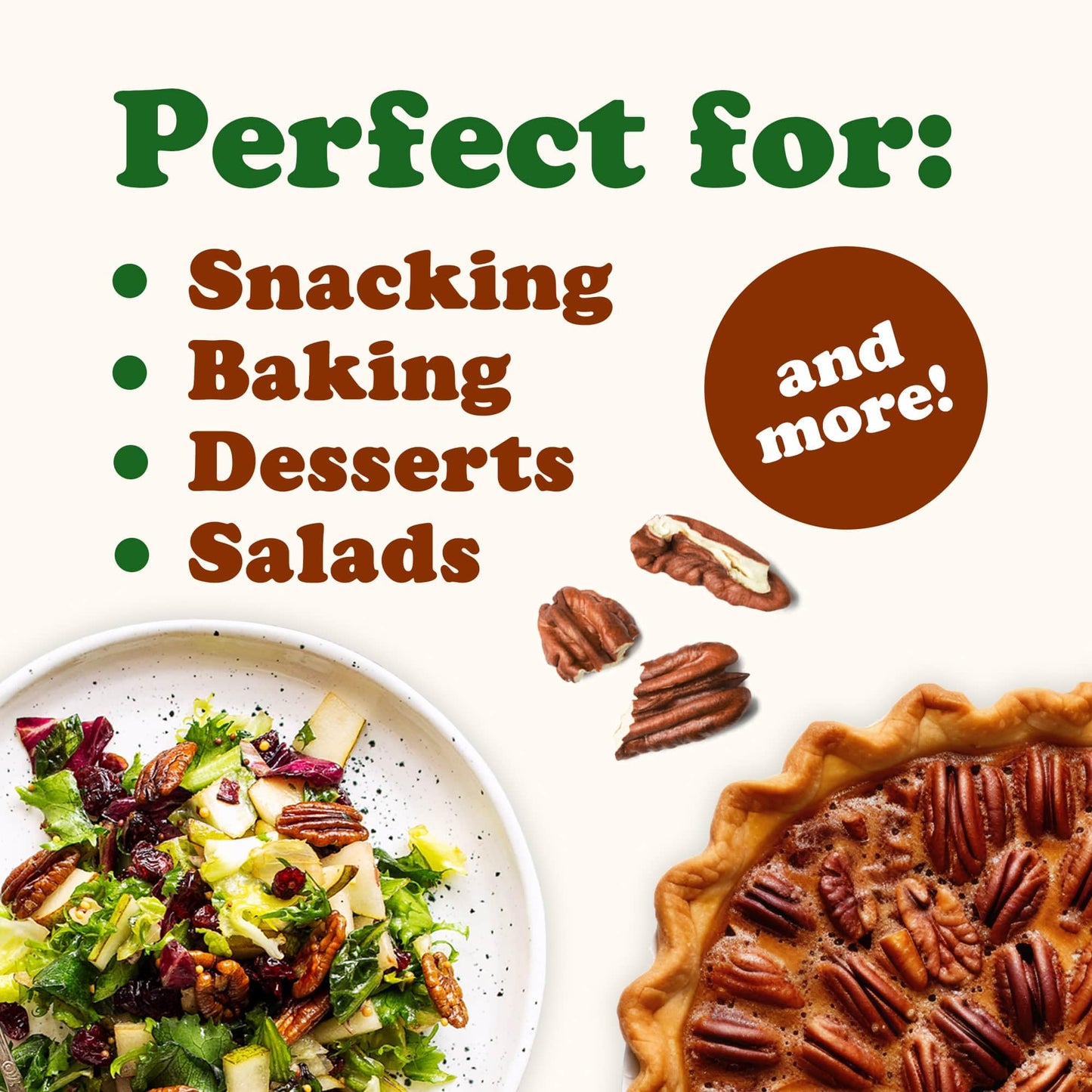 Food to Live Organic Pecan Halves, 9 Pounds - Non-GMO, Kosher, Raw Pecan Nuts, Unsalted, Vegan, Kosher, Shelled, Sirtfood, Bulk. Good source